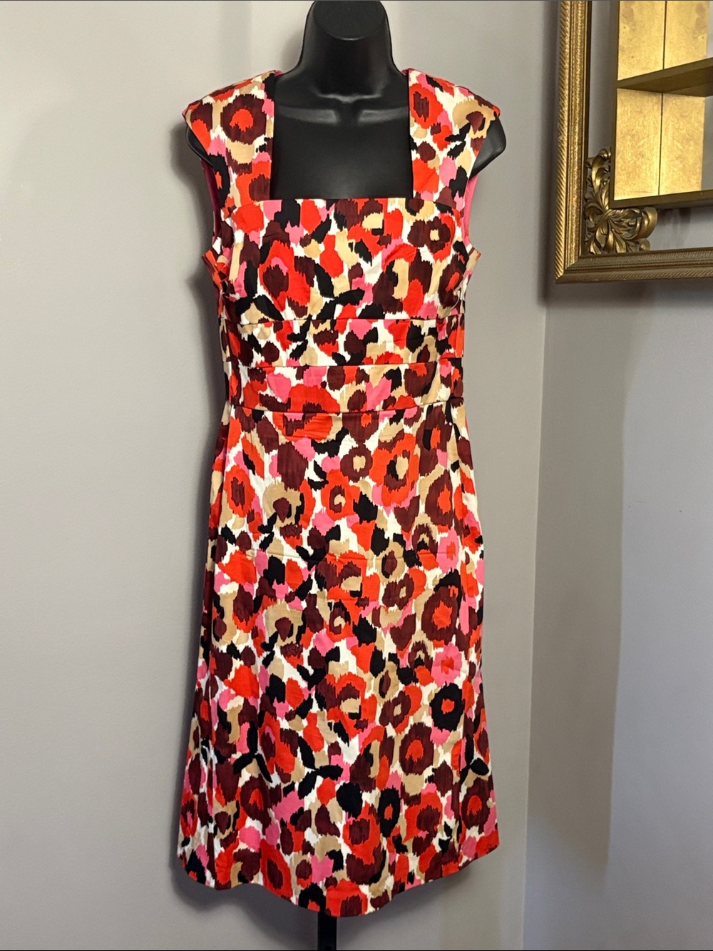 Donna Ricco New York Size 6 Floral Abstract Print Sleeveless Dress i